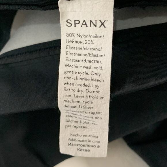 Spanx S Womens Oncore High Waisted Mid Thigh Shorts Black - Picture 10 of 11